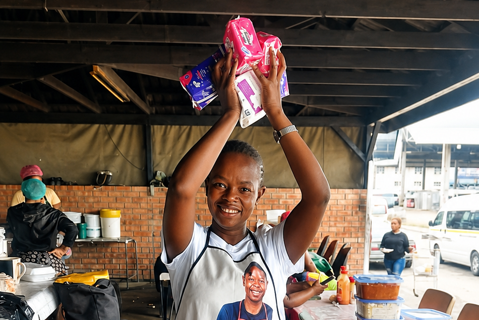 Sanitary pads support by Dudu's Kitchen Foundation